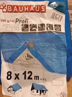 Nová zakrývací plachta Profi 8 x 12m, 140 g/m² - 4