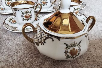 Dárková sada 6 šálků s podšálky a cukřenkou - 4