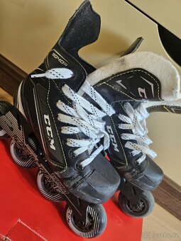 Dětske hokejové inline brusle CCM Tacks 9040R vel. 1 D - 4