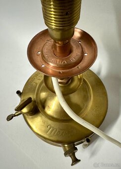 Stará krásná lampa MEVA předělaná na elektro TOP KOUSEK - 4