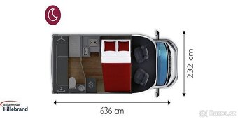 pronájem obytného vozu GiottiLine 350 Fiat Léto VOLNO - 4