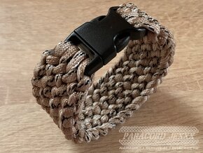 PARACORD náramek (17 cm) Desert Camo - 4