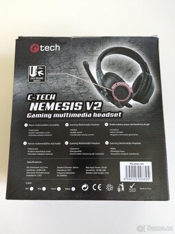 Herní multimediální sluchátka C-TECH NEMESIS V2 - 4