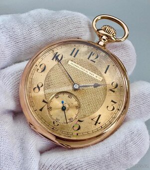 VZÁCNÉ 14K ZLATÉ PÁNSKÉ KAPESNÍ HODINKY IWC SCHAFFHAUSEN - 4