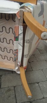 Křeslo s dřevěnými obručemi - 4