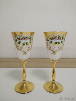 Sklenice na vino opal, smalt 6 ks - 4