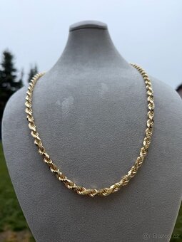 Zlatý řetěz VALIS - 117.5g 70cm 585 14k - PLNÝ ŘETĚZ - 4