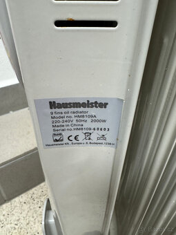 OLEJOVÉ TOPENÍ,TOPIDLO, RADIÁTOR HAUSMEISTER - 4