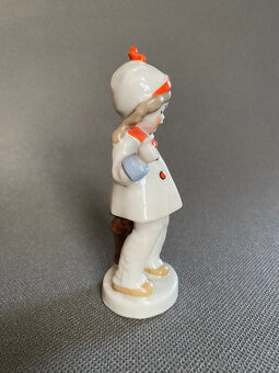 Porcelánová soška Holčička, 14 cm, Fasold & Stauch - 4