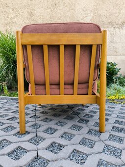 Retro dřevěné křeslo TON - Brusel 70. léta - 4