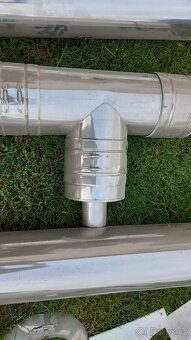 Komínová nerezová sestava pro peletová kamna 130mm - 4