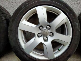 Alu kola originál Audi, 8J x r17, 5x112, ET 39, Letní pneu - 4