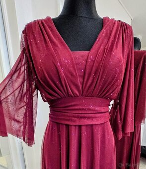 XL-2XL NOVÉ plesové šaty TŘPYTIVÉ - 4