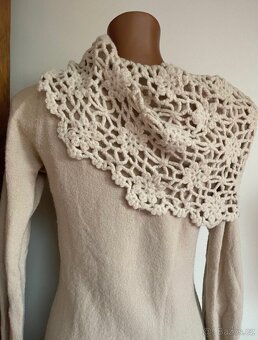 Přízové úpletové šaty M/L - 4