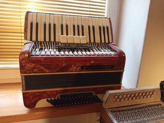 Akordeon, harmonika, heligonka na opravu + díly - 4