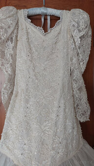 Prodám bílé svatební šaty - 4