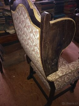 Křeslo zámecké starožitné - 4