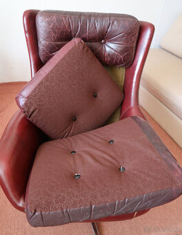 finské kožené křeslo Peem - 4