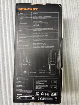 Newfast Wifi range extender - zesilovač přepínač frekvencí - 4