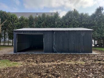 Plechová garáž 6x8m - 4