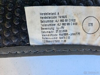Original látkové koberce Audi Q7 2006-2016 4L1863691D - 4