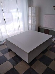 Stůl se šuplíky bílý - 4