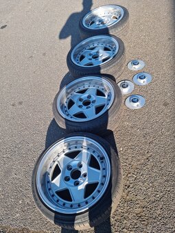 King K7000 dobové Alu kola 8.5Jx17 Et 13 5x120 BMW - 4