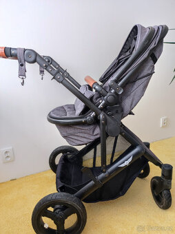 Kočárek a autosedačka Sleeworld Supreme Grey - 4