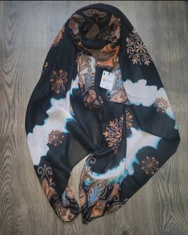 Desigual Deva Black nový dámský značkový šátek šála - 4