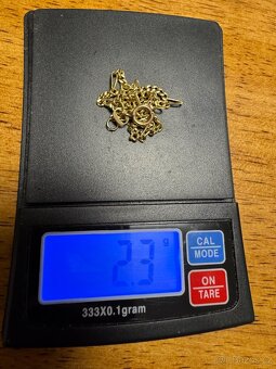 Zlato, zlatý náramek 14 karátu, 585 váha 2,3 g - 4