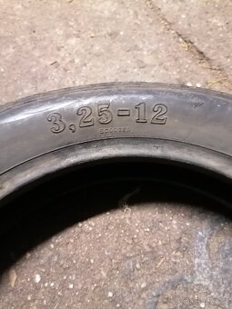 ČZ 175 skútr 501/502 prase, čuně, guma, plášť, pneu, 3,25/12 - 4