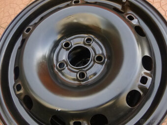 Plechové disky kola  - originál Škoda VW 5x100 6Jx15 ET38 - 4