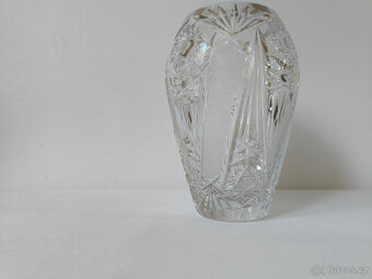 Váza průhledná broušená - 4