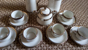 Elegantní Art Deco kávový servis (se stříbrem) - 4