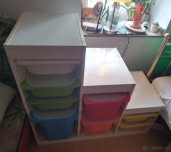 TROFAST úložná skříňka IKEA + plastové boxy s víky - 4