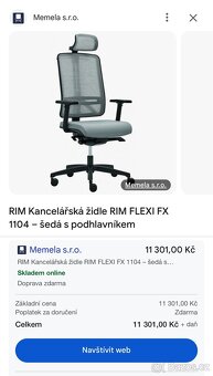 kancelářská židle Rim Flexi - 2 ks - 4