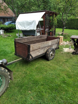 Prodám traktor domácí výroby s vlečkou - 4