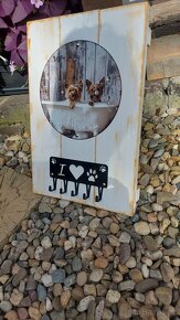 Hand made yorkšír věšák na klíče Provence - 4