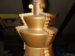 Rondo kubistický mosazný lustr art deco - 4