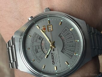 Hodinky Orient / vecny klendar sedy ciselnik - 4