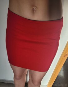 Sexy červená sukně Berschka vel M jako nová minisukně mini - 4