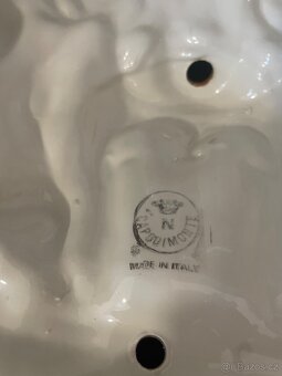 Italská renesanční keramická figurka Capodimonte Xl velká .. - 4