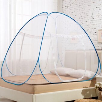 Pop-up moskytiéra 180×200×150 cm - modrá - 4