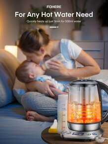 Smart Skleněná konvice na čaj s regulací teploty 2200W - 4