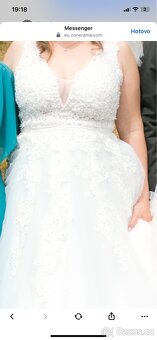 Svatební šaty s perličkami - 4