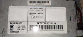 Originální autorádio SKODA Dance - 4