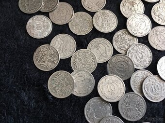 50 kusů 10 hellerů. mince Rakousko Uhersko - 4