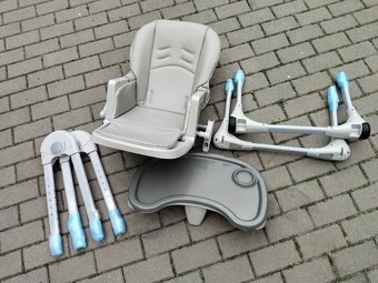 Jídelní židlička Kinderkraft Yummy grey - 4