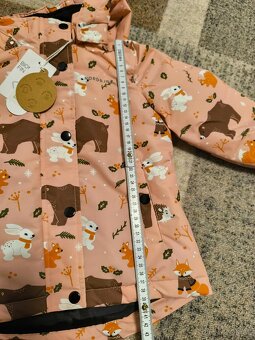 Bunda zimní holčičí Nordbjørn 98/104 - 4