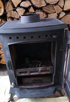 LITINOVÁ KAMNA S VÝMĚNÍKEM, masivní litina, - 4